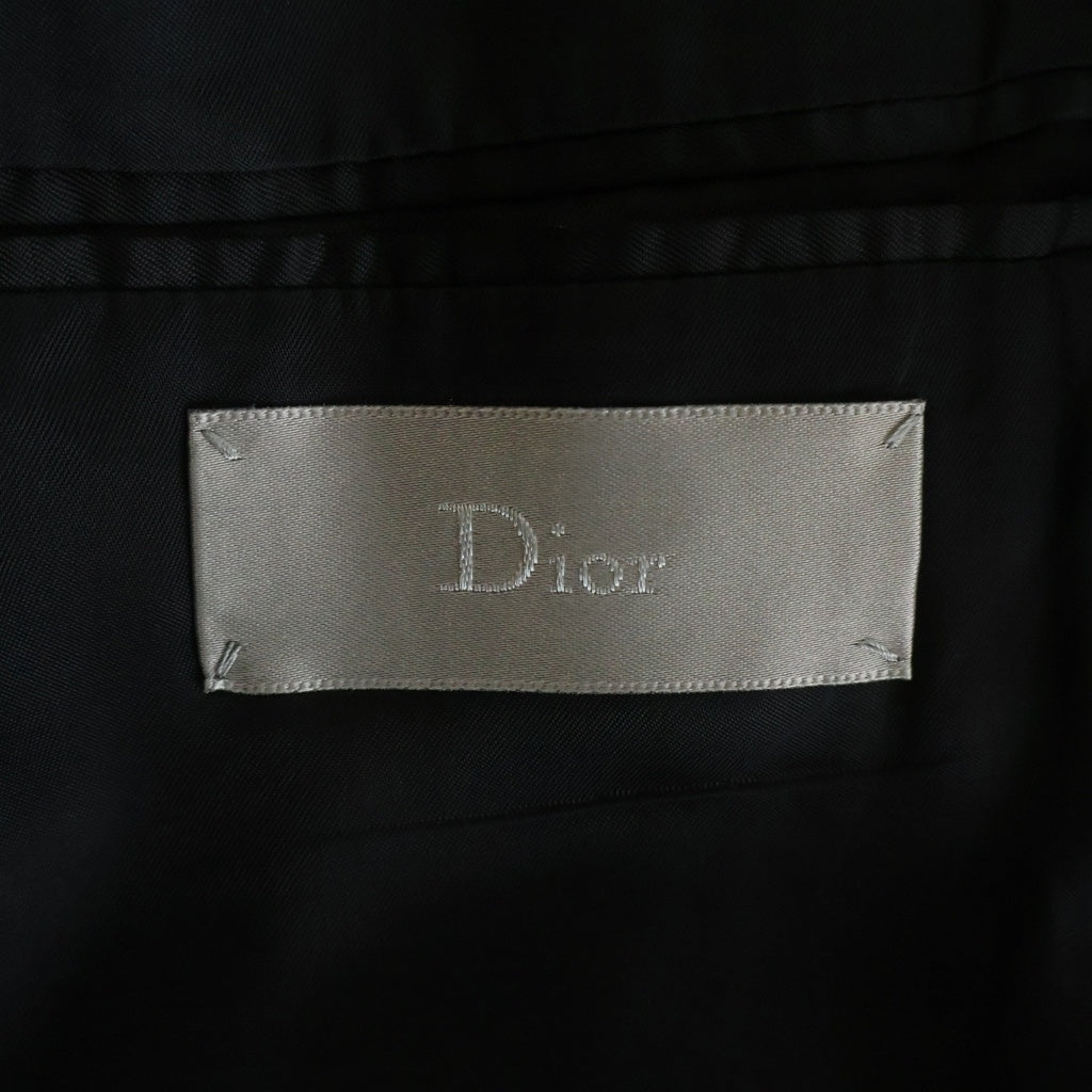 Dior HOMME(ディオールオム) 14AW ノッチトラベル 3Bフーデット テーラードジャケット ブラック #48 433C215Z2200
