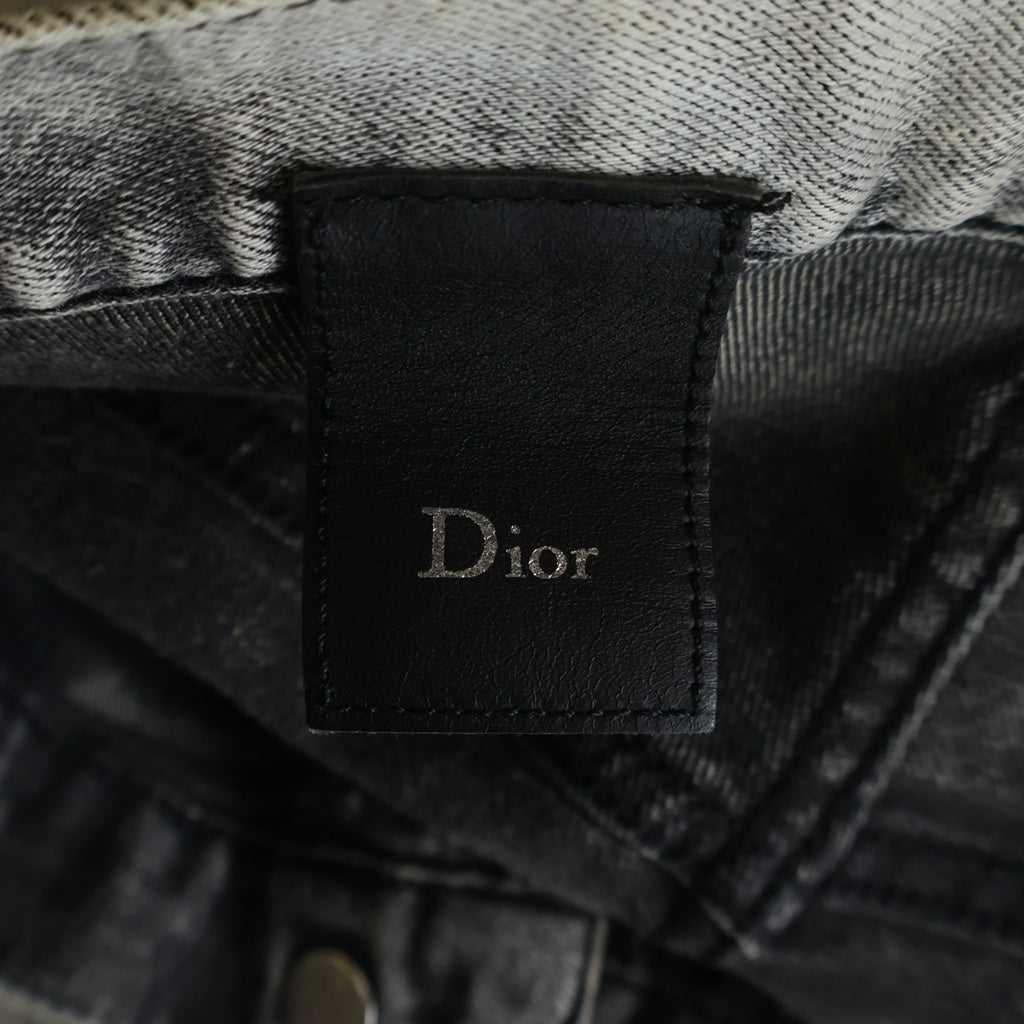 Christian Dior(クリスチャンディオール) スキニーデニムパンツ ブラックステッチ ウォッシュグレー 163D007TX000