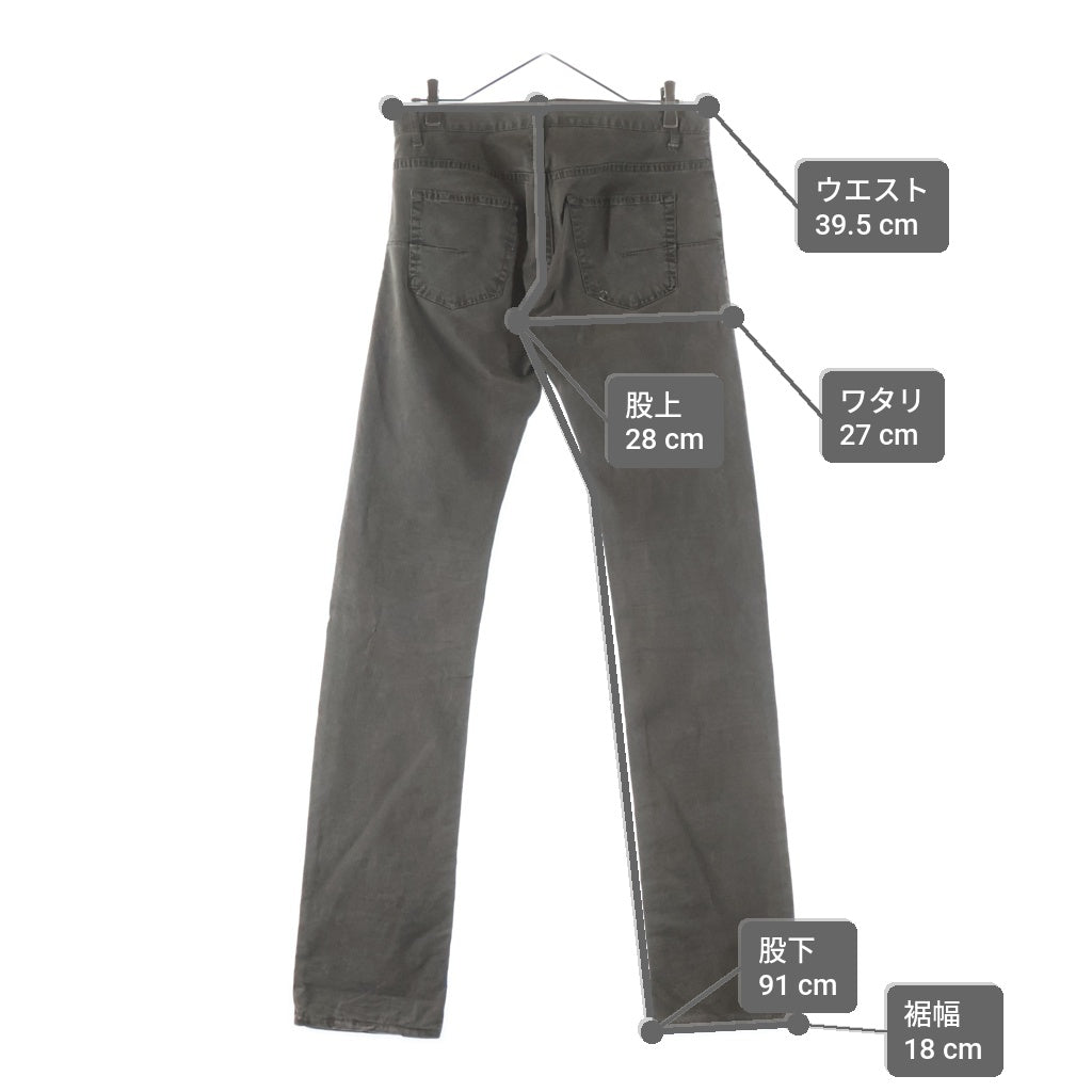 Dior HOMME(ディオールオム) ストレッチパンツ デニムパンツ 30 カーキ 133D016TX007