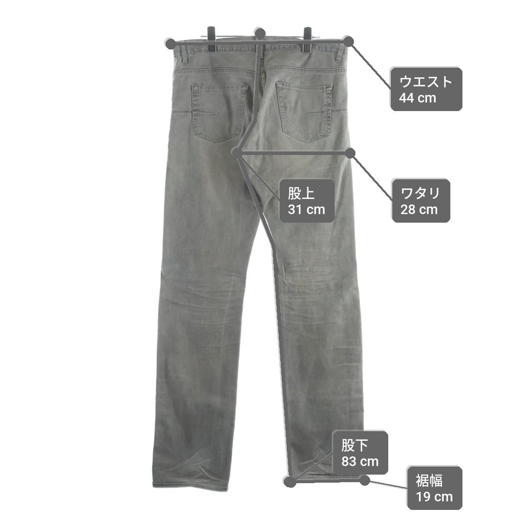 Dior HOMME(ディオールオム) スリムデニムパンツ 33 アッシュグレー OH31J0521598