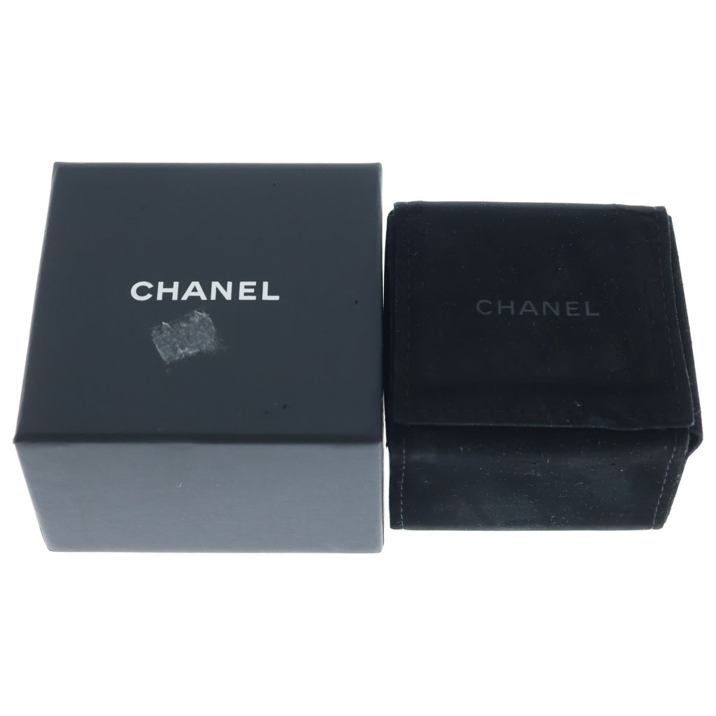 CHANEL(シャネル) ココマーク ストライプ柄 ブローチ ピンバッジ シルバー/ブラウン 16S レディース