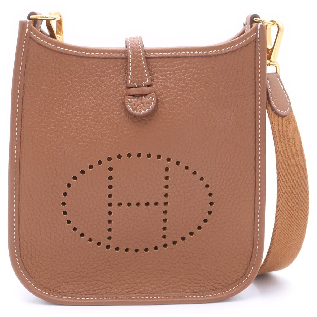 HERMES(エルメス) エブリンTPM ゴールド トリヨンクレマンス ゴールド金具 ショルダーバッグ W刻印 レディース