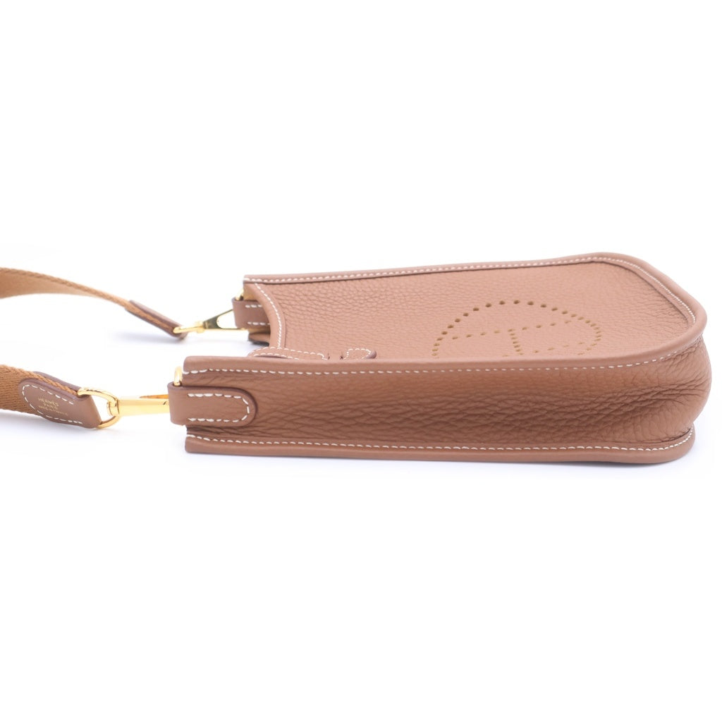 HERMES(エルメス) エブリンTPM ゴールド トリヨンクレマンス ゴールド金具 ショルダーバッグ W刻印 レディース