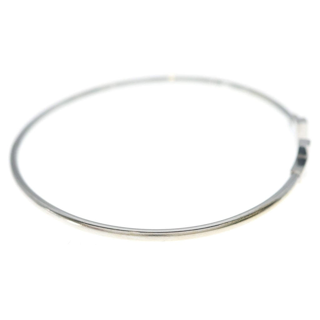 TIFFANY & Co.(ティファニー) Tワイヤー ブレスレット バングル ホワイトゴールド Au750WG レディース