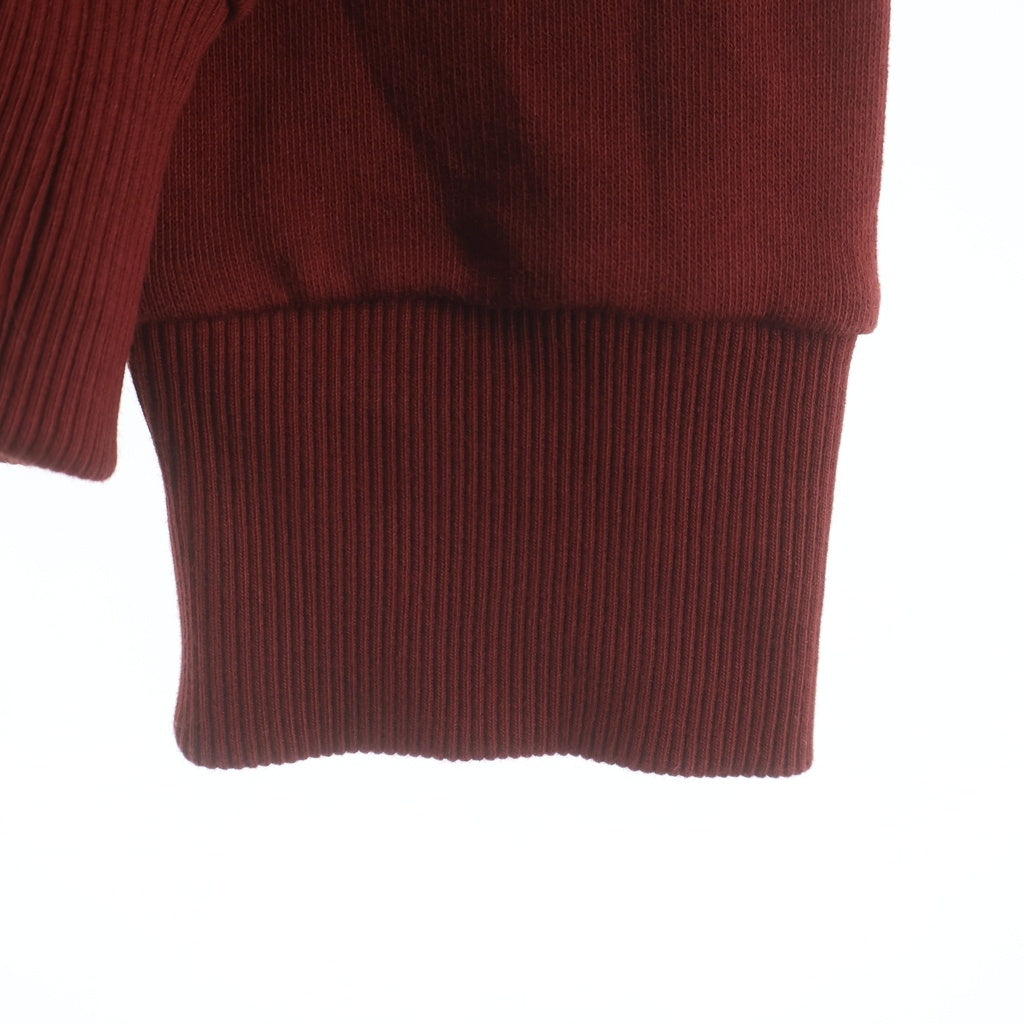 BALMAIN(バルマン) ロゴプリントスウェットパーカー フーディー レッド #L レディース