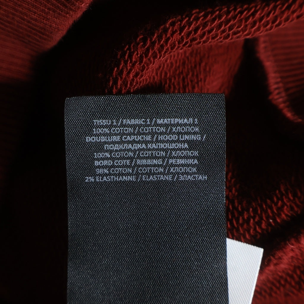 BALMAIN(バルマン) ロゴプリントスウェットパーカー フーディー レッド #L レディース