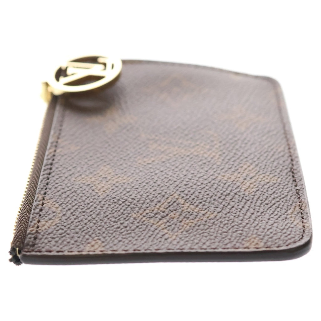 LOUIS VUITTON(ルイヴィトン) モノグラム ポルト カルト ロミー PVC レザー カード コイン フラグメントケース ブラウン/パープル M26653 レディース