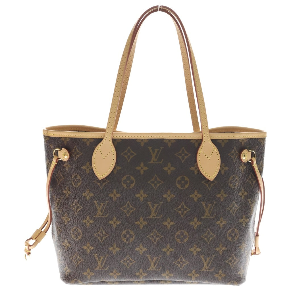 LOUIS VUITTON(ルイヴィトン) モノグラム ネヴァーフルMM トートバッグ ハンドバッグ ブラウン レザー×PVC M40156 ゴールド金具 レディース