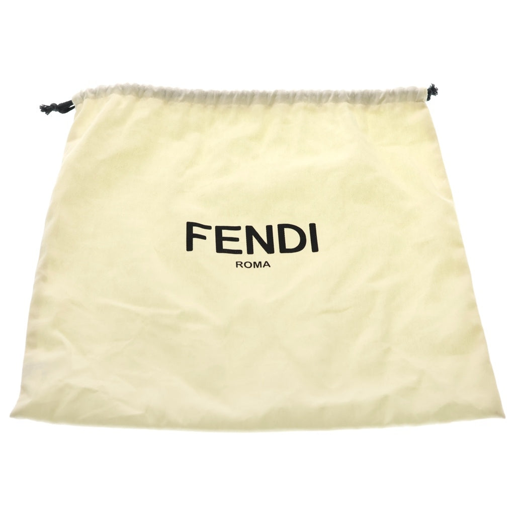 FENDI(フェンディ) ズッカ オリガミ ミニ ショルダーバック ハンドバッグ 2WAYバッグ ライトブルー キャンバス×レザー ゴールド金具 レディース
