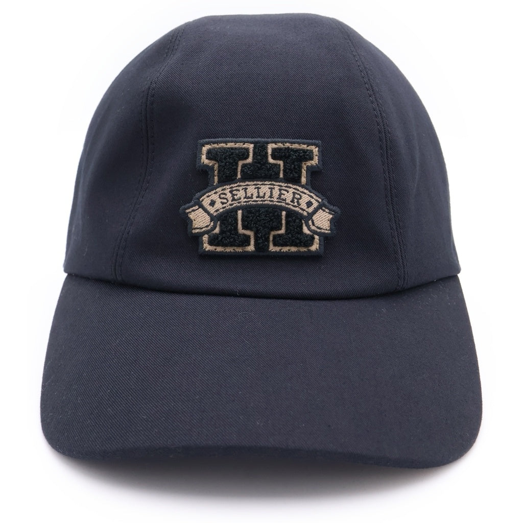 HERMES(エルメス) デイヴィス Hワッペンロゴ セリエ ベースボールキャップ 帽子 ブラック