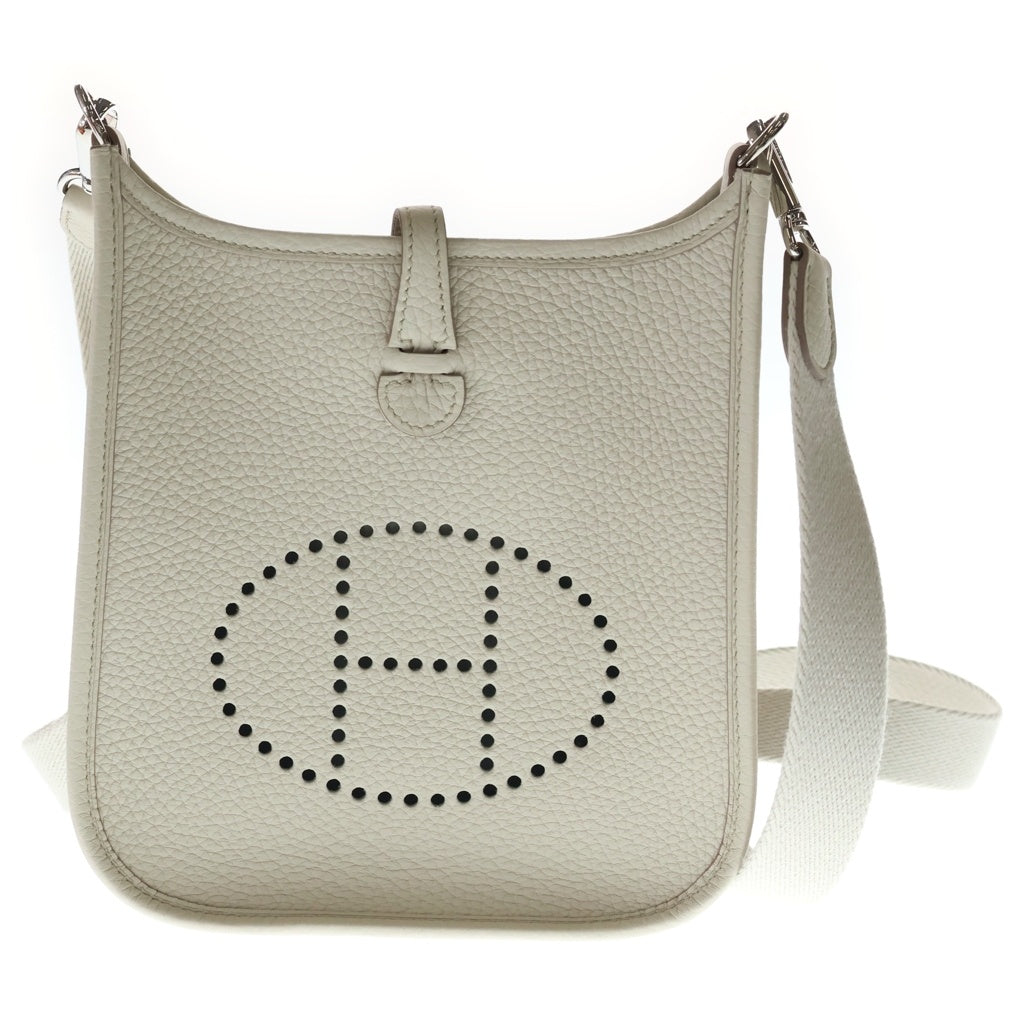 HERMES(エルメス) エヴリンTPM べトン トリヨン ショルダーバッグ アイボリー レザー シルバー金具 K刻印 レディース