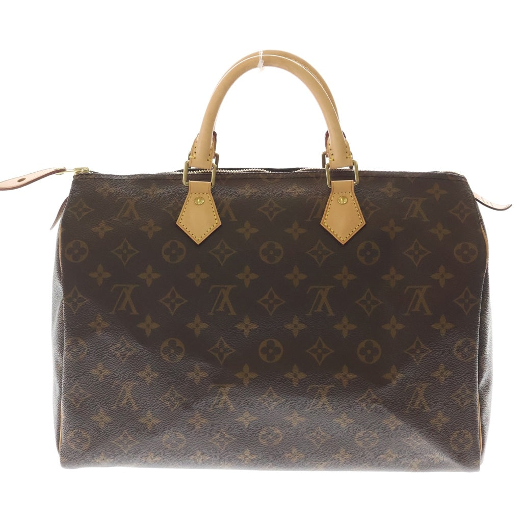 LOUIS VUITTON(ルイヴィトン) スピーディ35 モノグラム PVC レザー ハンドバッグ ゴールド金具 ブラウン M41107 レディース