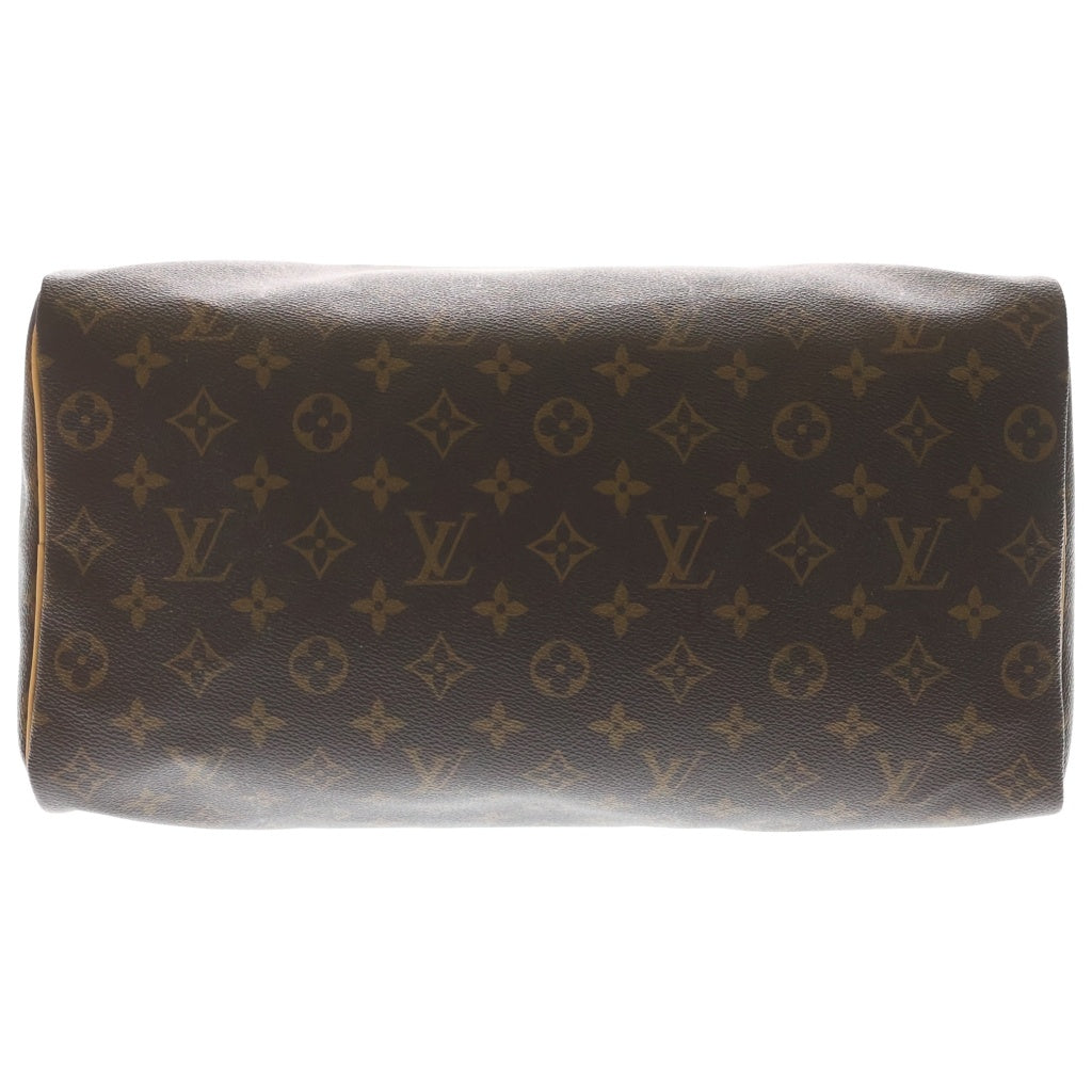 LOUIS VUITTON(ルイヴィトン) スピーディ35 モノグラム PVC レザー ハンドバッグ ゴールド金具 ブラウン M41107 レディース