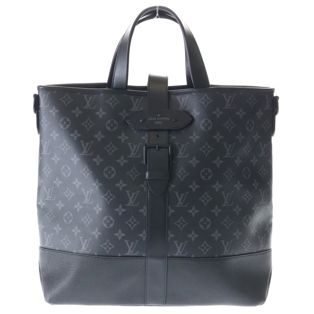 LOUIS VUITTON(ルイヴィトン) ソミュールトート モノグラム エクリプス 2WAY ハンド ショルダーバッグ ブラック M45914