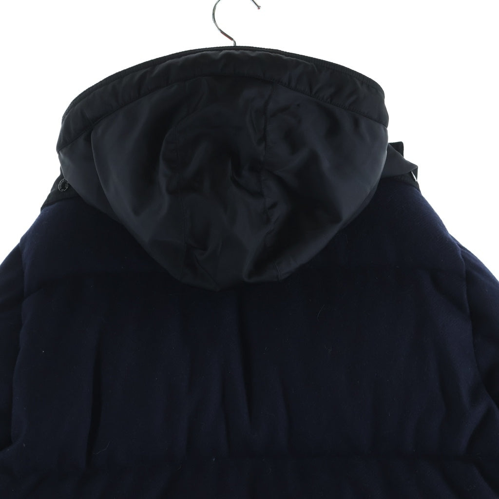 MONCLER(モンクレール) 20AW ×JW Anderson STONOR ジェイダブリューアンダーソン ウール ダウンジャケット ネイビー/オレンジ F209E1A51600