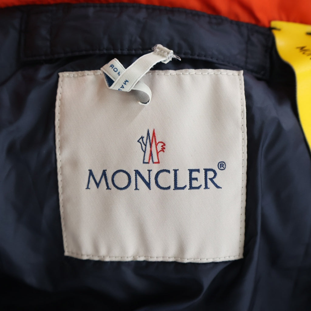 MONCLER(モンクレール) 20AW ×JW Anderson STONOR ジェイダブリューアンダーソン ウール ダウンジャケット ネイビー/オレンジ F209E1A51600