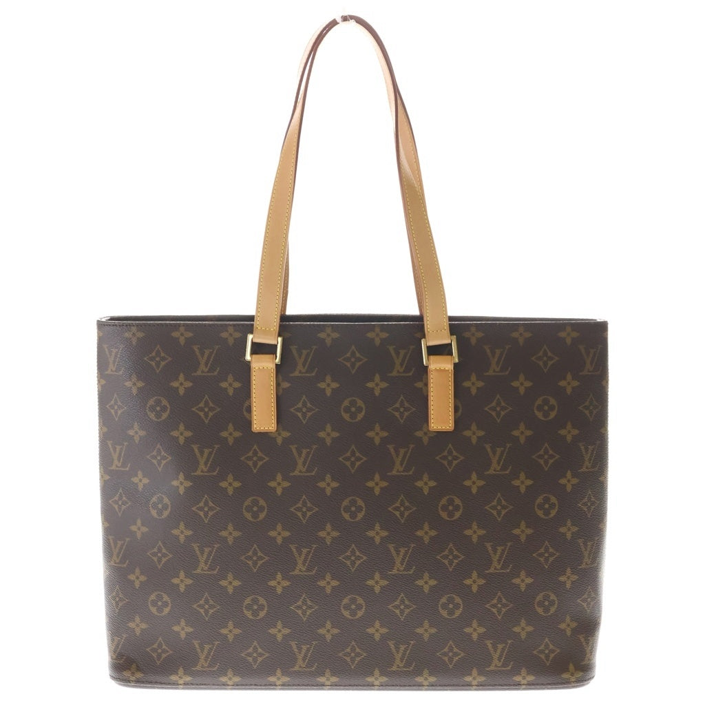 LOUIS VUITTON(ルイヴィトン) モノグラム ルコ トートバッグ ハンドバッグ ブラウン レザー×PVC M51155 ゴールド金具 レディース