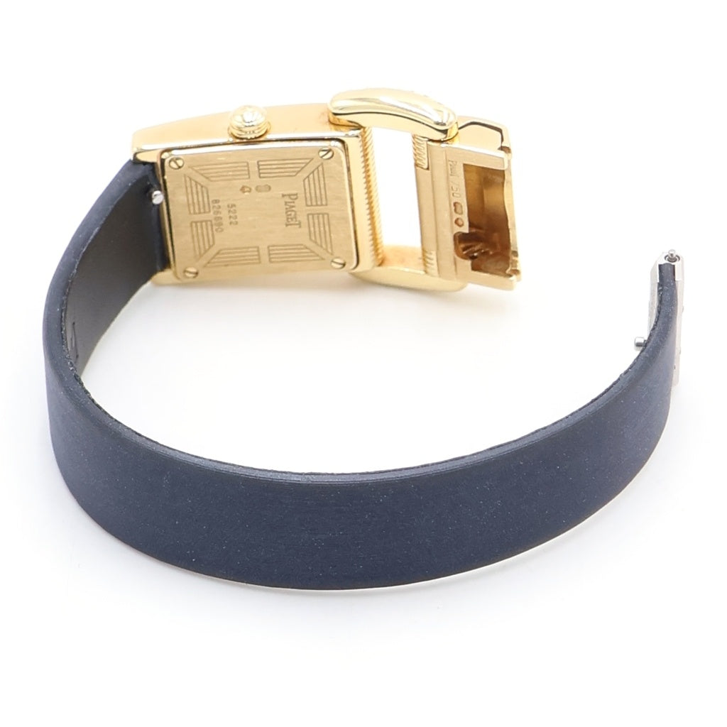 PIAGET(ピアジェ) ミスプロトコール シェル文字盤 クォーツウォッチ 腕時計 K18YG イエローゴールド/ネイビー 5222 レディース