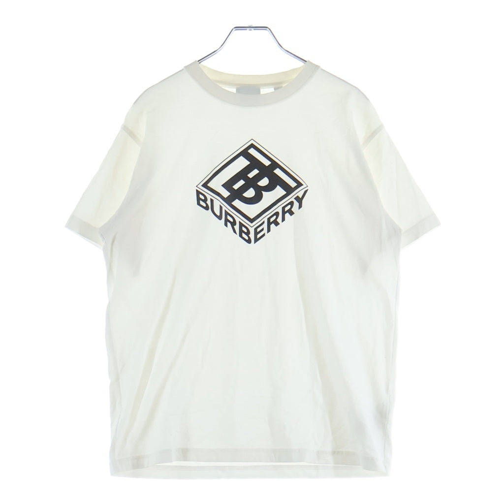 BURBERRY(バーバリー) TBロゴプリント クルーネック 半袖 Tシャツ カットソー ホワイト 8038544 レディース