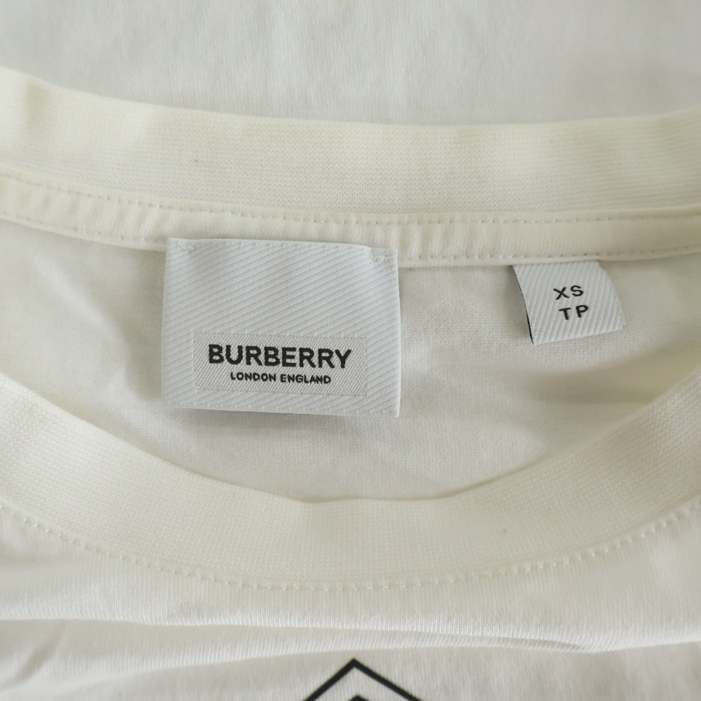 BURBERRY ロゴプリントシャツ ホワイト XS 【公式通販】