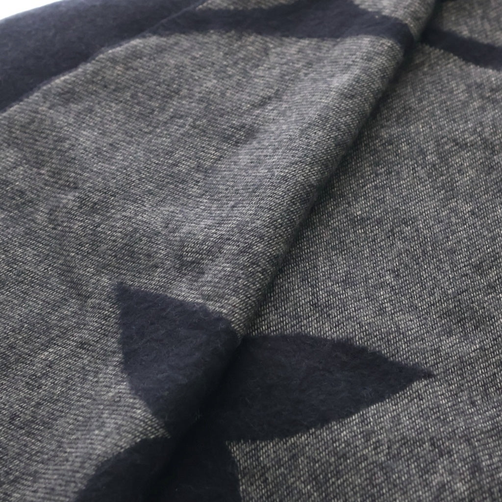 LOUIS VUITTON(ルイヴィトン) モノグラム ジャイアント カシミヤ フリンジ マフラー グレー M77950