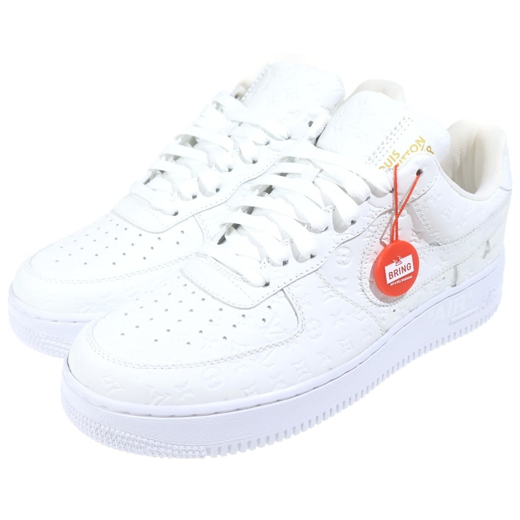 LOUIS VUITTON(ルイヴィトン) ×AIR FORCE 1 ROW ナイキ エアフォース 1 バイ ヴァージルアブロー レザー モノグラム ローカットシューズ スニーカー ホワイト