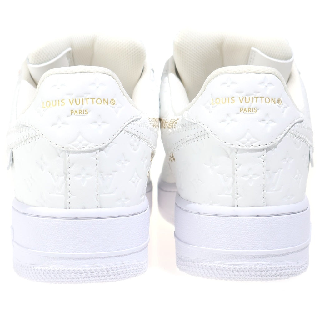 LOUIS VUITTON(ルイヴィトン) ×AIR FORCE 1 ROW ナイキ エアフォース 1 バイ ヴァージルアブロー レザー モノグラム ローカットシューズ スニーカー ホワイト