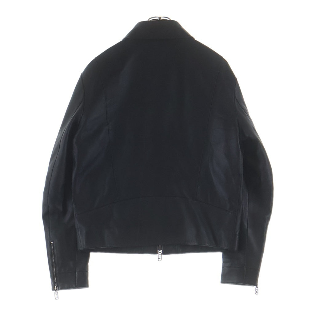FENDI フェンディ 12CPF-22-2840 バイカージャケット ブラック ナッパレザー 48 FENDI(フェンディ) 12CPF-22-2840 バイカージャケット ブラック ナッパ