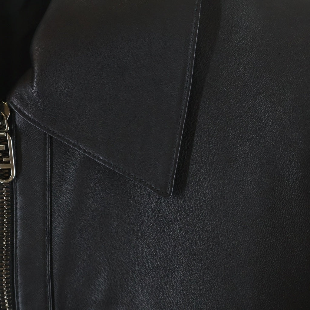 FENDI(フェンディ) 12CPF-22-2840 バイカージャケット ブラック ナッパ