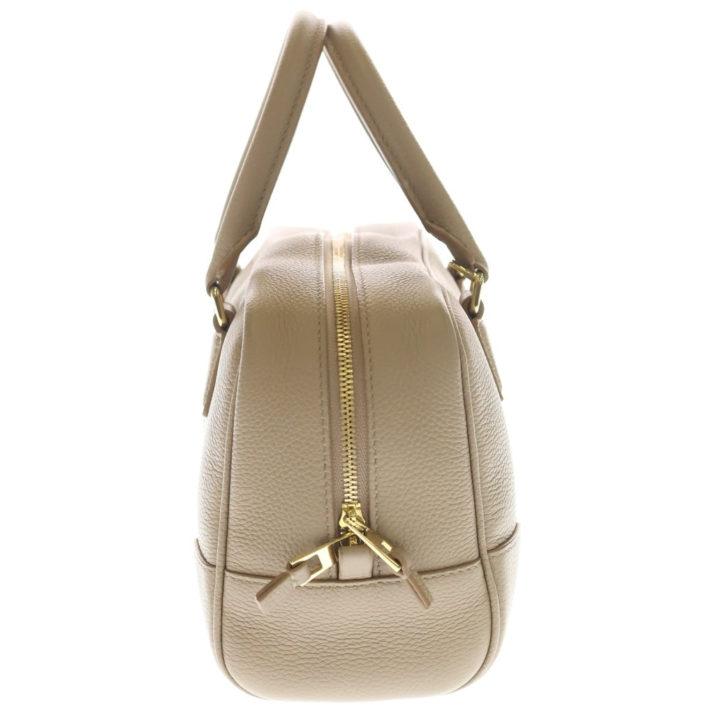LOEWE(ロエベ) アマソナ23 2way ハンドバッグ ベージュ レザー スト レディース