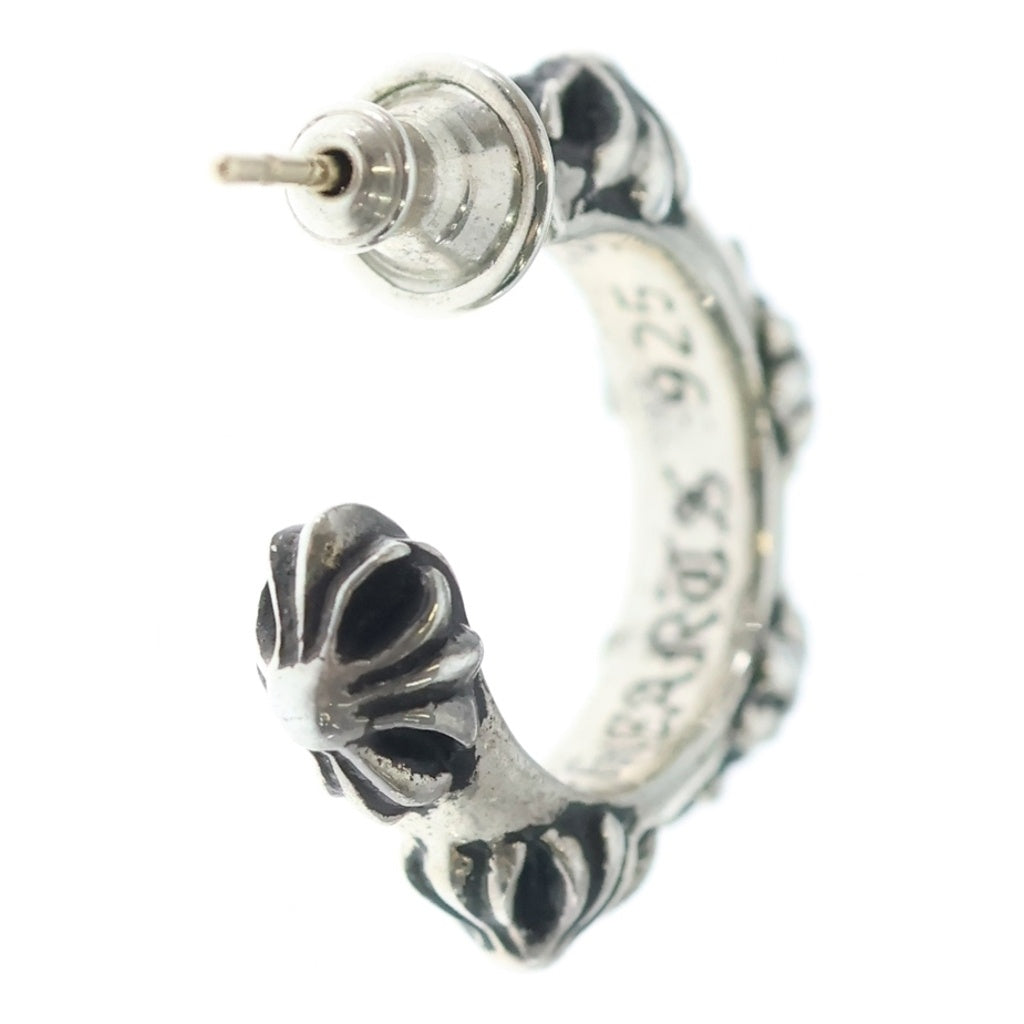 CHROME HEARTS(クロムハーツ) HOOP CROSS クロスバンド フープピアス シルバー BCA100