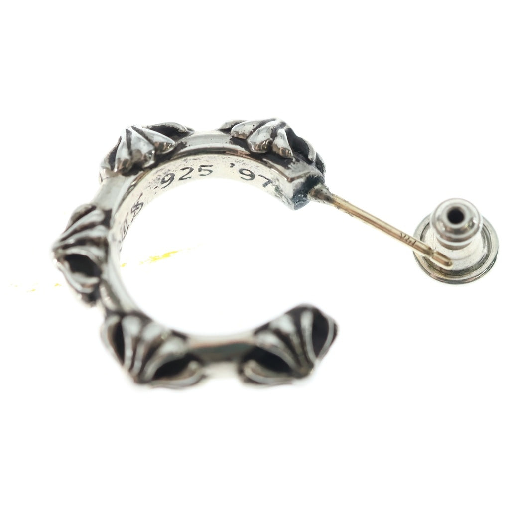 CHROME HEARTS(クロムハーツ) HOOP CROSS クロスバンド フープピアス シルバー BCA100