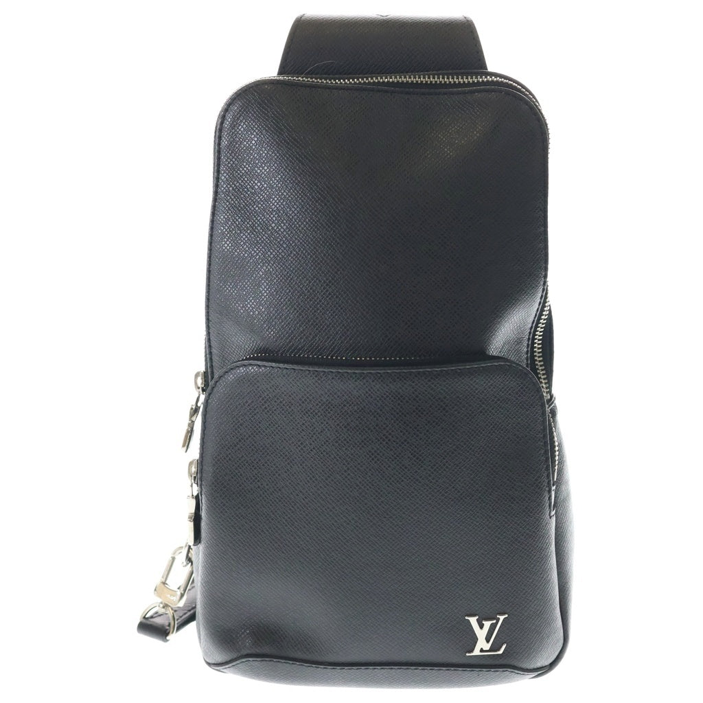 LOUIS VUITTON(ルイヴィトン) タイガ アヴェニュー スリングバッグ ウエストバッグ ボディバッグ ショルダーバッグ ブラック レザー M30859 シルバー金具