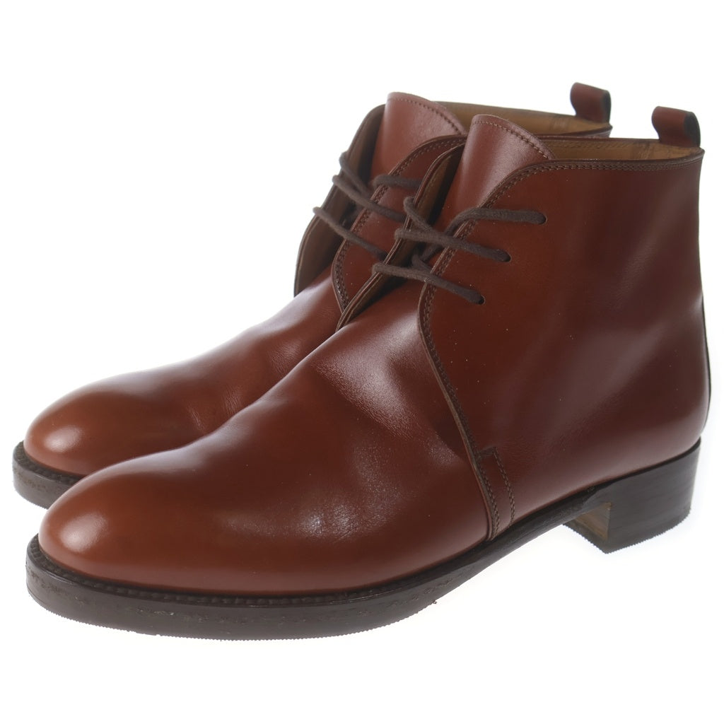 HERMES(エルメス) チャッカ レザー シューズ ブラウン #37 1/2