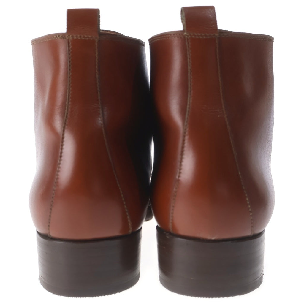 HERMES(エルメス) チャッカ レザー シューズ ブラウン #37 1/2
