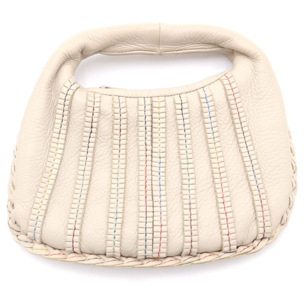 BOTTEGA VENETA(ボッテガヴェネタ) ミニホーボー ハンドバッグ アイボリー レザー レディース