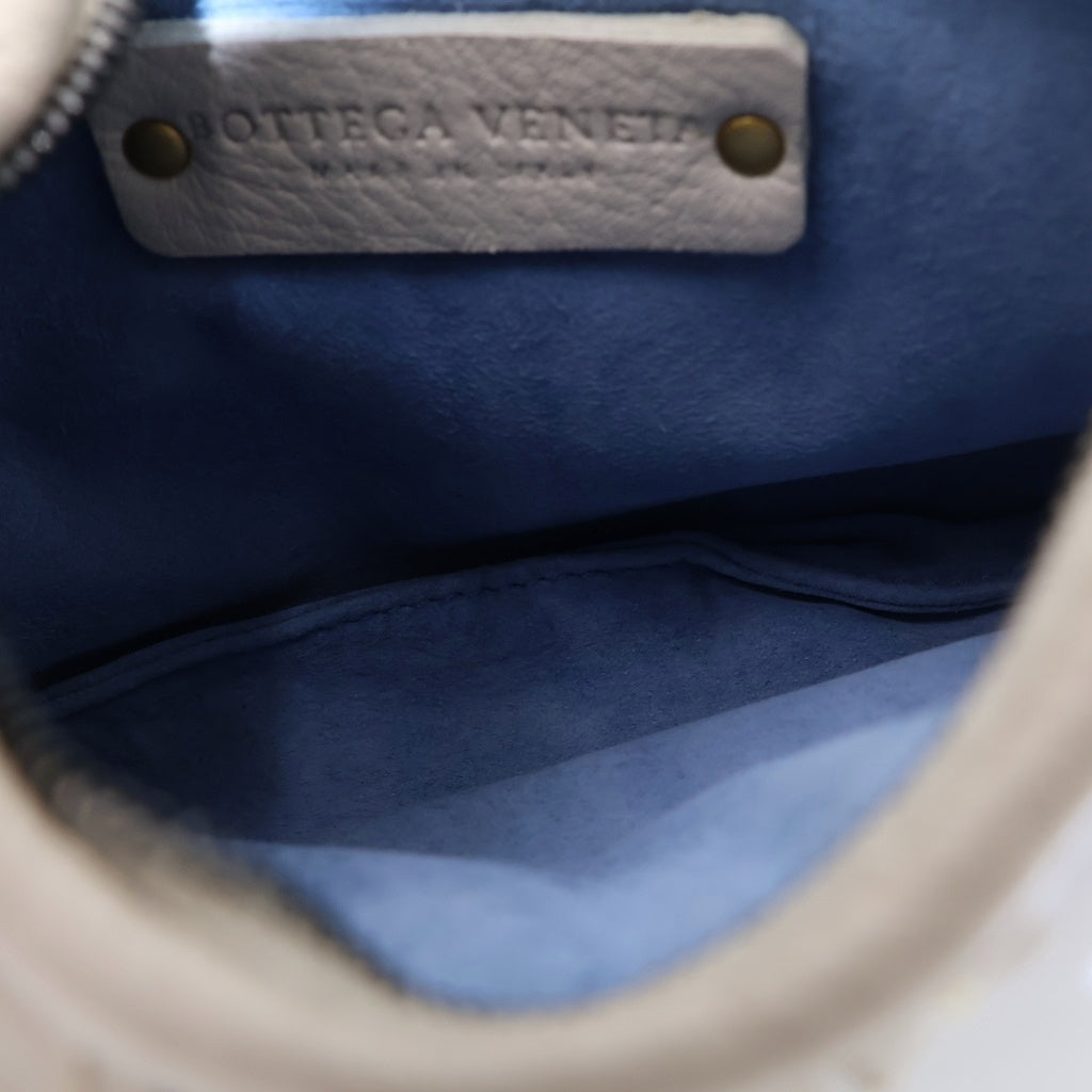 BOTTEGA VENETA(ボッテガヴェネタ) ミニホーボー ハンドバッグ アイボリー レザー レディース