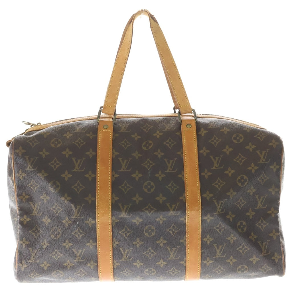 LOUIS VUITTON(ルイヴィトン) モノグラム サックスプール45 トラベルバッグ ハンドバッグ ボストンバッグ ブラウン レザー×PVC M41624 ゴールド金具