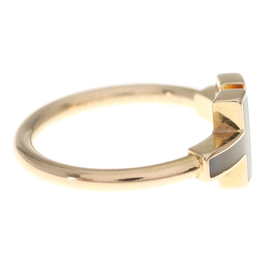 TIFFANY & Co.(ティファニー) Tワイヤー ダイヤ マザーオブパール リング ピンクゴールド Au750 750 7.6g レディース