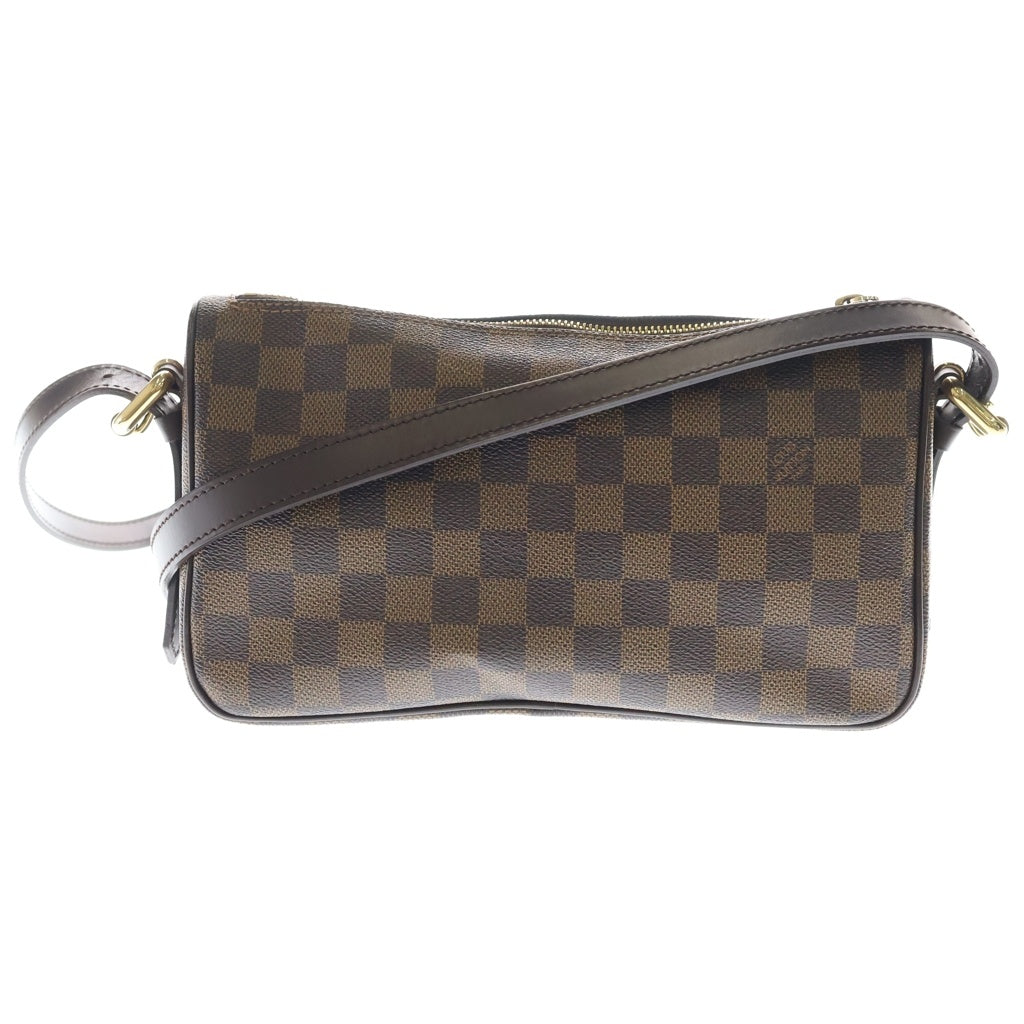 LOUIS VUITTON(ルイヴィトン) ダミエ ラヴェッロGM ショルダーバッグ ブラウン レザー×PVC N60006 ゴールド金具 レディース