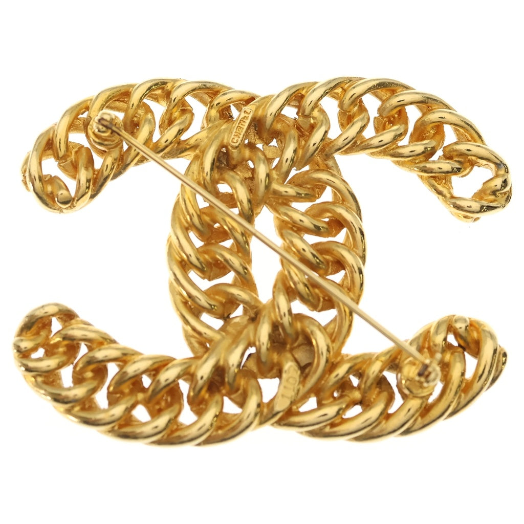 CHANEL(シャネル) ココマーク ブローチ ゴールド GP レディース