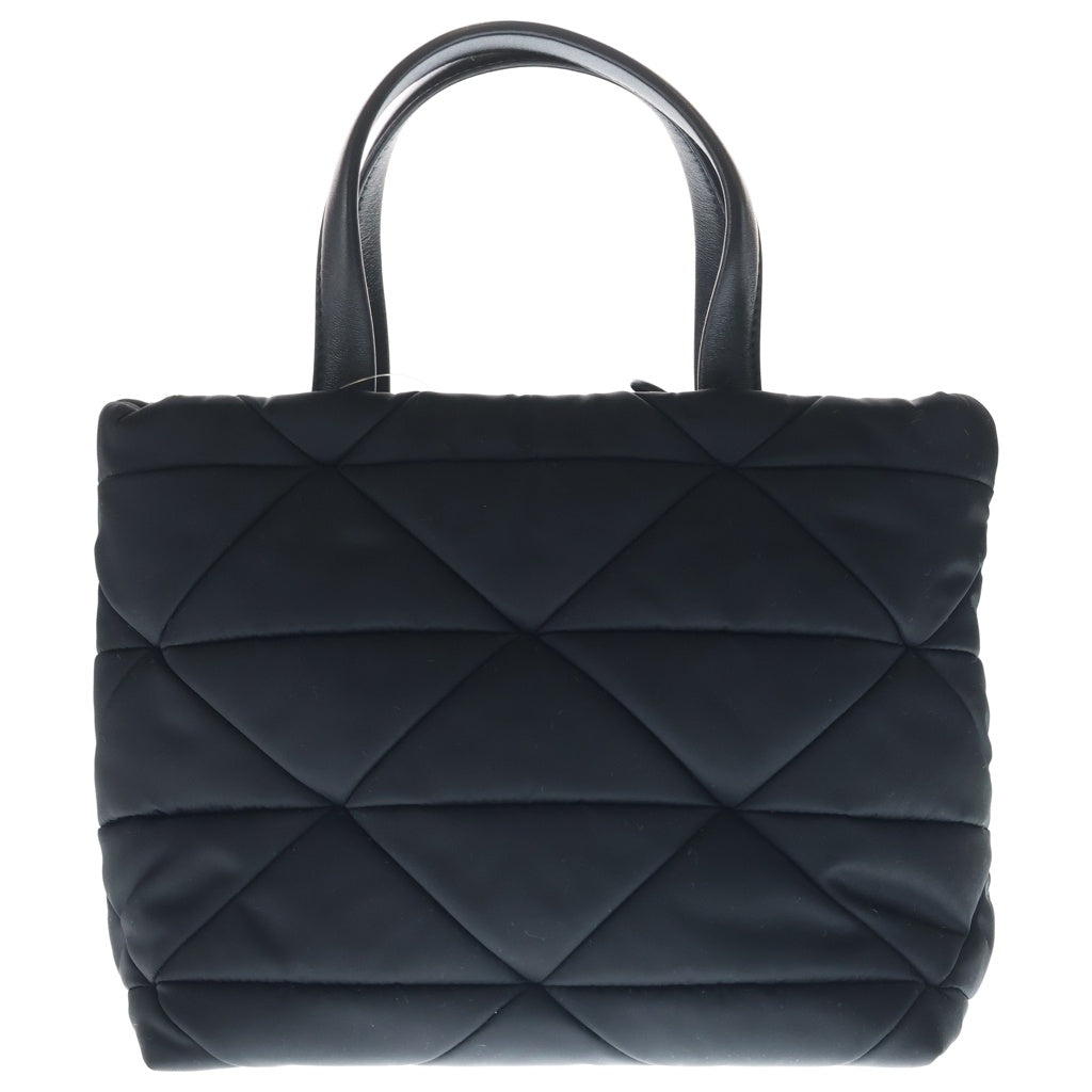 PRADA(プラダ) テスート キルティング 2WAYバッグ ハンドバッグ ショルダーバッグ ブラック ナイロン×レザー 1BG373 シルバー金具 レディース
