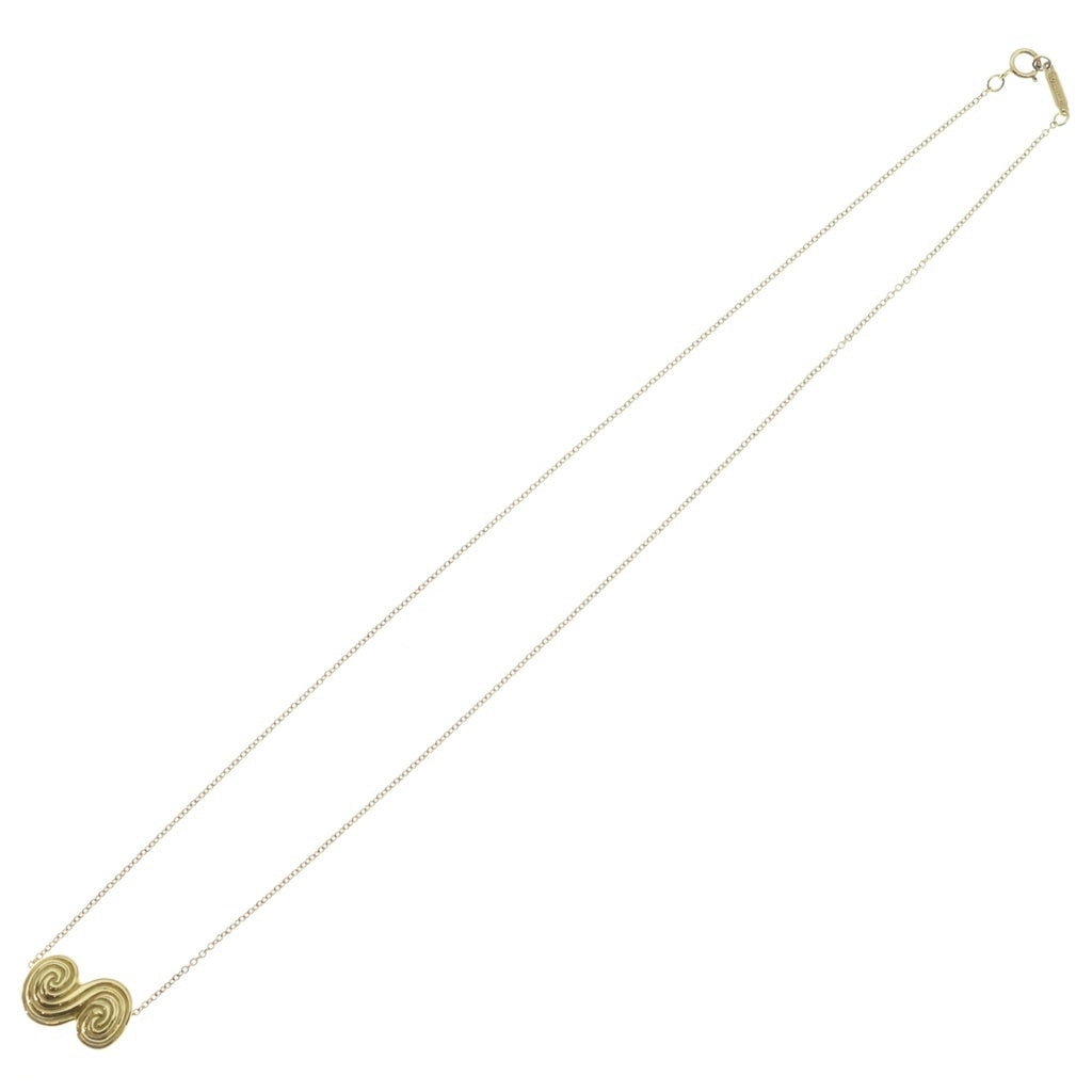 TIFFANY & Co.(ティファニー) トルネード ネックレス ペンダント K18YG イエローゴールド レディース
