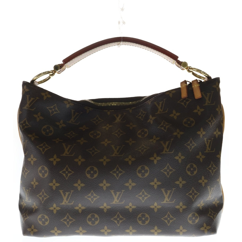 LOUIS VUITTON(ルイヴィトン) モノグラム シュリPM ハンドバッグ ブラウン レザー×PVC M40586 ゴールド金具 レディース