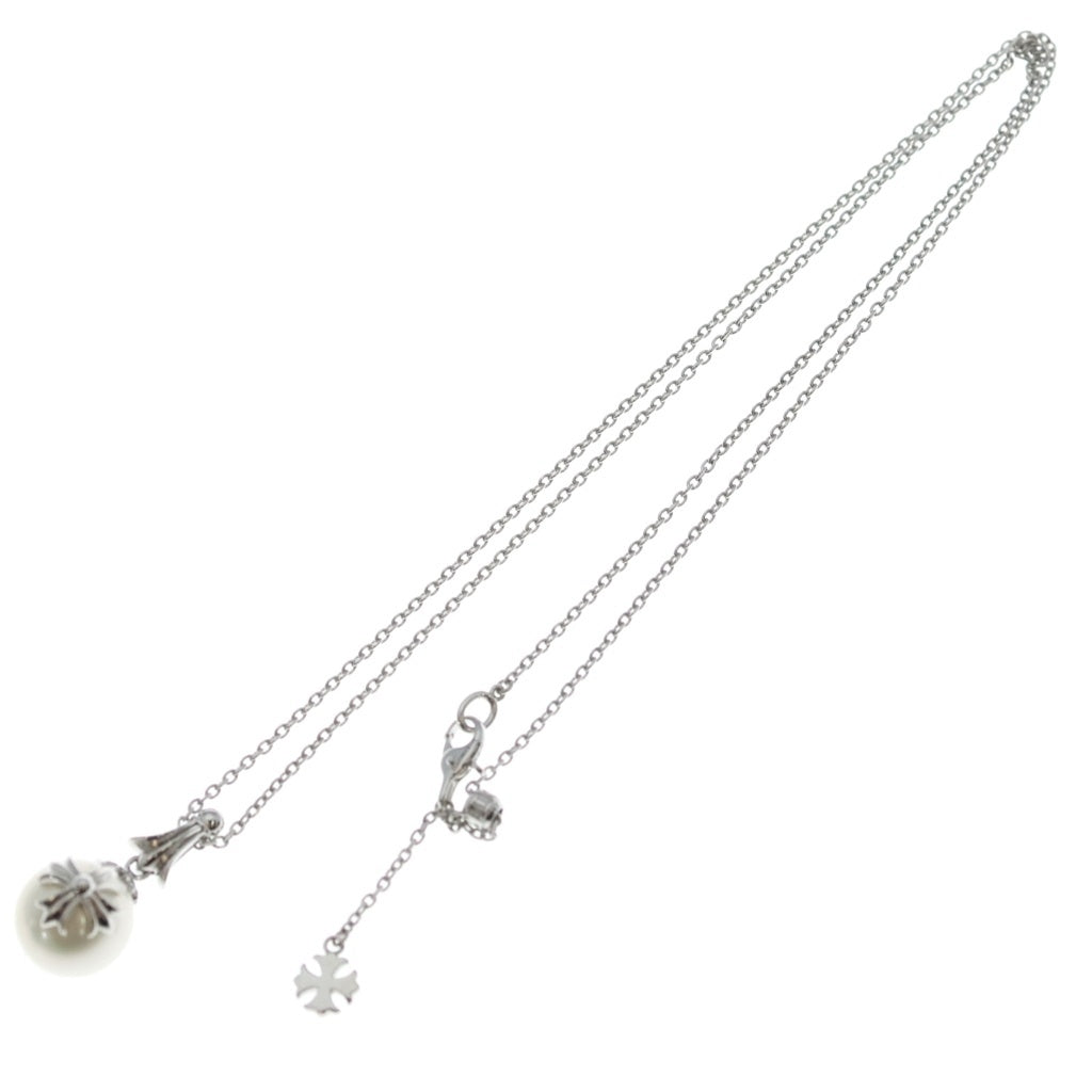 CHROME HEARTS(クロムハーツ) ×MIKIMOTO CH PLUS PEARL ミキモト CHプラス パール ネックレス K18WG ホワイトゴールド