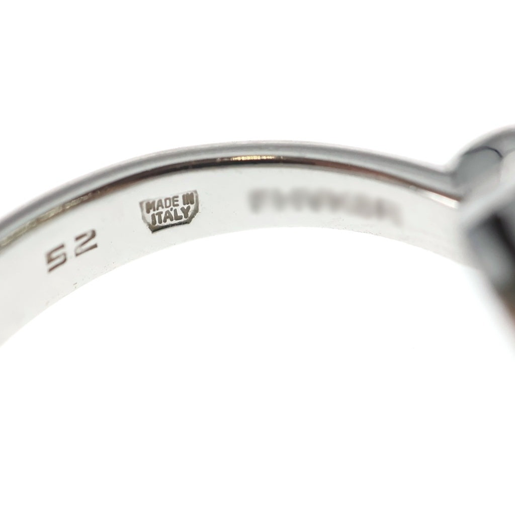 BVLGARI(ブルガリ) ブルガリブルガリ フリップリング ダイヤ シルバー 750WG #52 6.4g