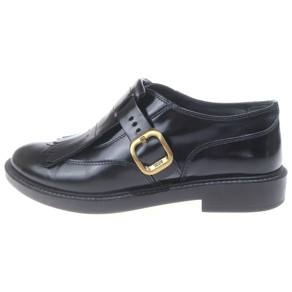TOD'S(トッズ) タッセル ローファー ブラック レザー 革靴 レディース