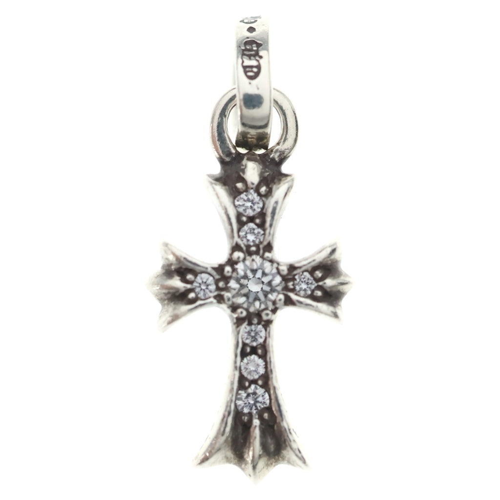 CHROME HEARTS(クロムハーツ) CRS BBYFAT P DMND ベイビーファットクロス PAVEダイヤ ペンダントトップ シルバーBCA234