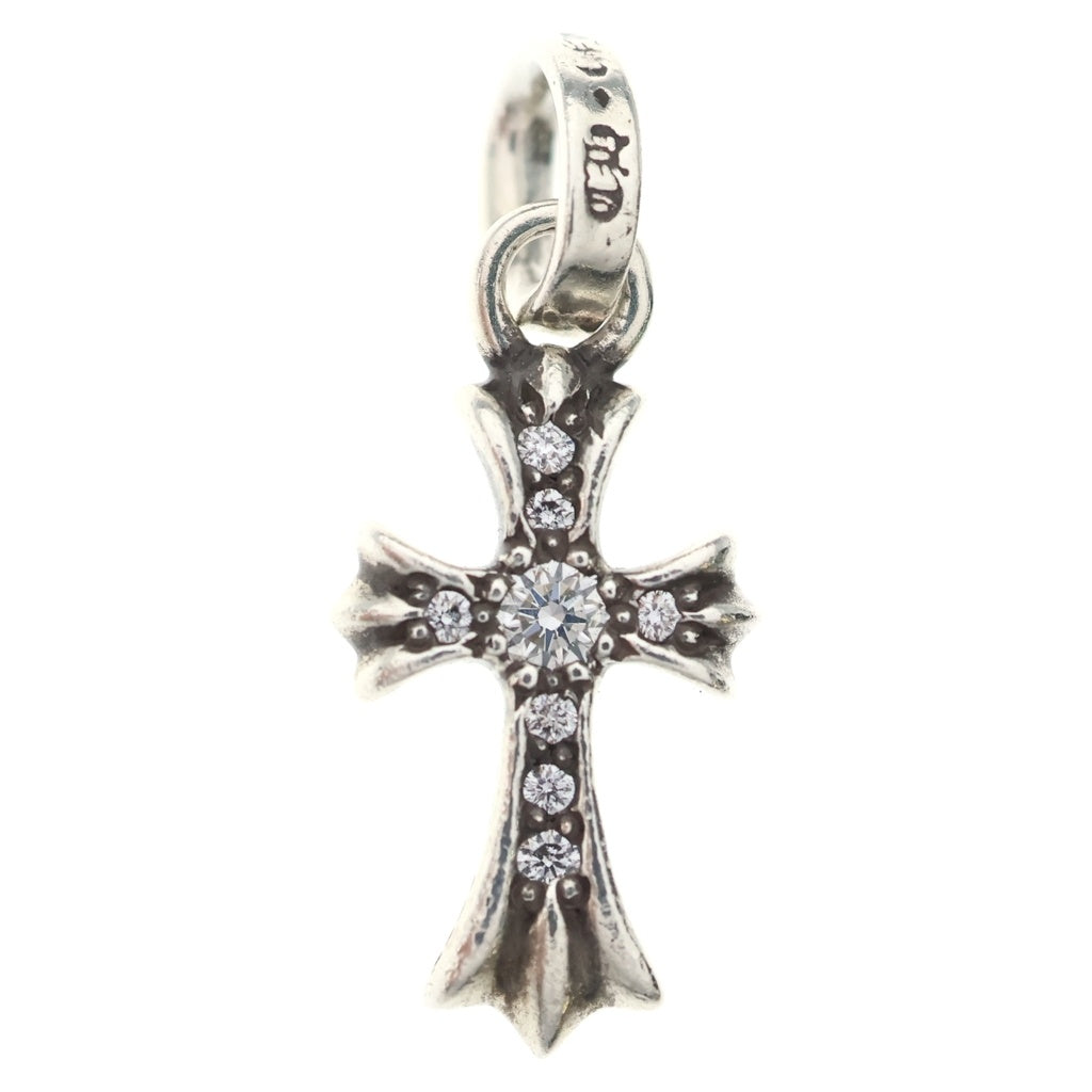 CHROME HEARTS(クロムハーツ) CRS BBYFAT P DMND ベイビーファットクロス PAVEダイヤ ペンダントトップ シルバーBCA234