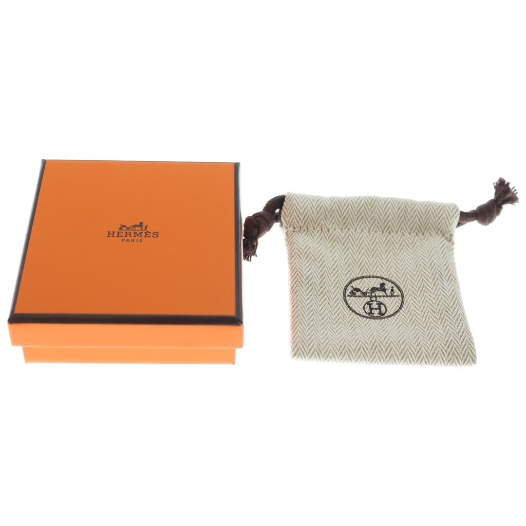 HERMES(エルメス) ポップアッシュ ミニ ピアス ベージュ×ピンクゴールド マロン GP レディース